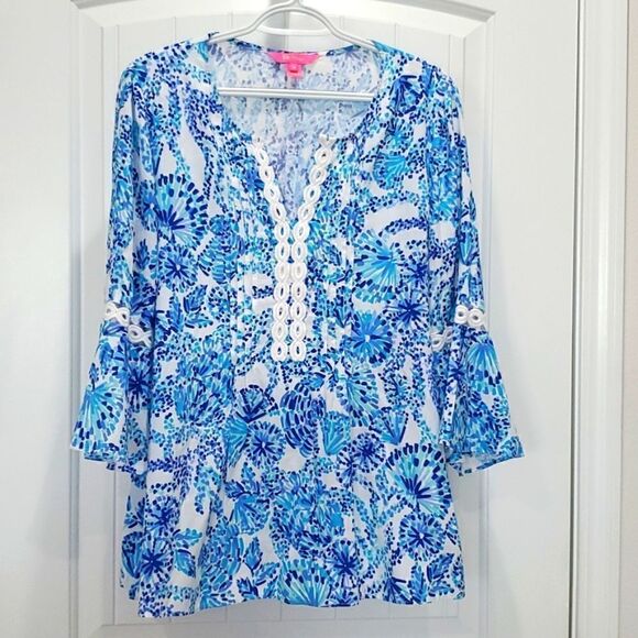 Lilly Pulitzer, Hollie Women’s Tunic Top, Medium,  NWOT - Picture 1 of 6